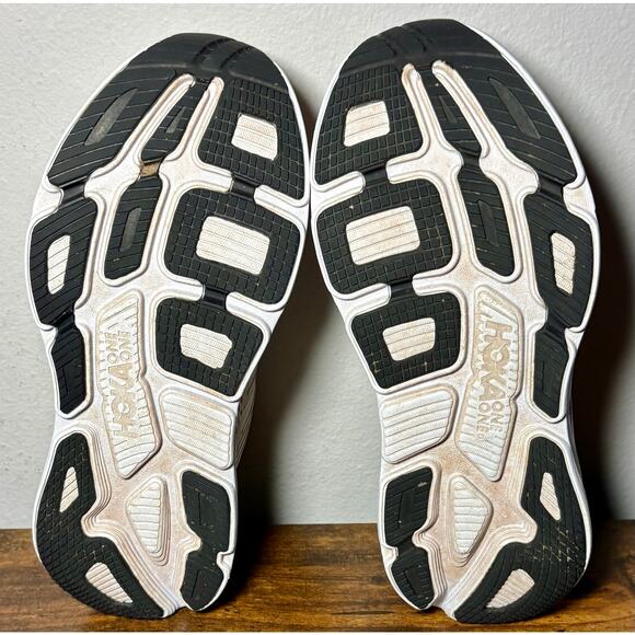 Hoka One One Bondi 7 Men\'s Sz 9 Shoes Sneakers  Running 1110518-NCRY White EUC main image 12